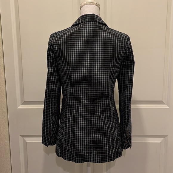 Golden Goose Deluxe Brand Blazer in Black & White Windowpane Print - Picture 4 of 8